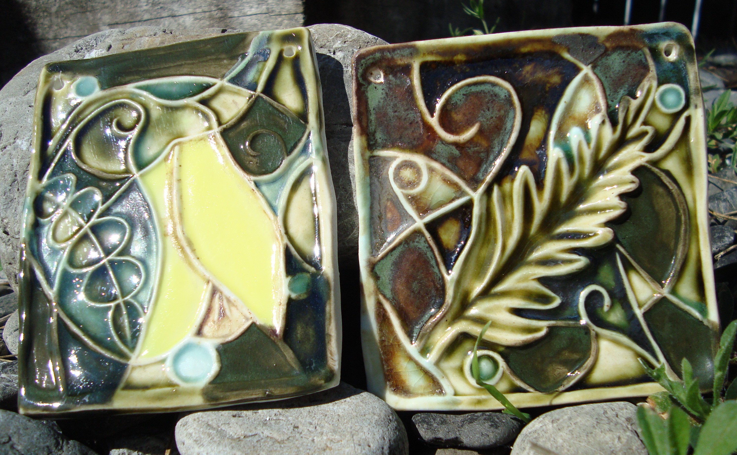 Abby Wendy Kowhai and Fern Tiles
